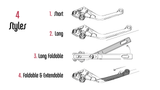 Palancas plegables ajustables PUIG Gen 4.0 largas