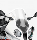 Puig Z-Racing Screen in a Clear finish on a BMW S1000RR 2009–2014