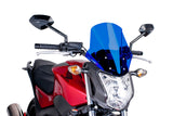 Puig Blue touring screen installed on a Honda NC750S 2014–2020 