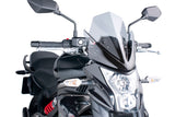 Puig New Generation sport screen for Kawasaki ER-6N 2012–2016 in a light smoke  finish