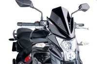 Puig New Generation sport screen for Kawasaki ER-6N 2012–2016 in a light smoke  finish