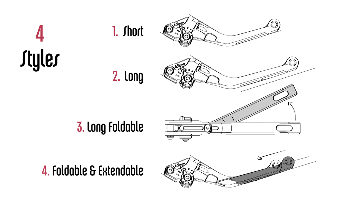 Puig Adjustable Levers | Foldable & Extendable image 6