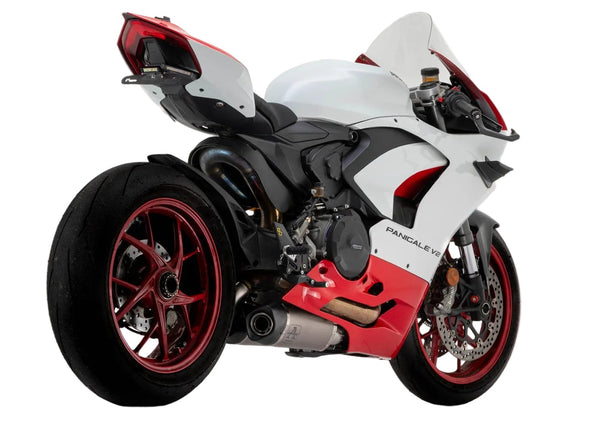 Arrow Titanium Works slip-on silencers for Ducati Panigale V2 with carbon fibre end caps_1