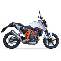 IXIL Hexoval Xtrem Evolution Silencer for KTM Duke 690 in Matt polished Inox AISI304