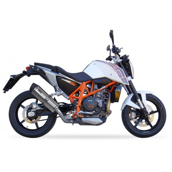 IXIL Hexoval Xtrem Evolution Silencer for KTM Duke 690 in Matt polished Inox AISI304