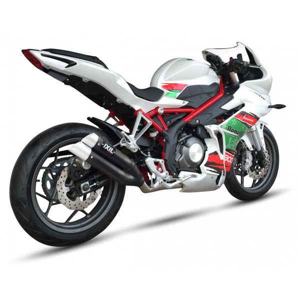 IXIL L3X Hyperlow Black exhaust for Benelli Tornado 302 R 2021-2022 with removable upper and lower dB killers_1