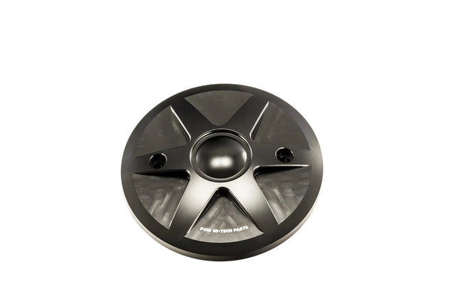 Puig Hi-Tech Parts aluminium clutch cover for Yamaha T-Max 530 2012-16 in Black, Blue, Red, Silver and Gold anodized finishes