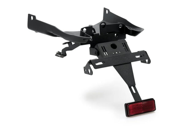 Puig Tail Tidy for BMW R1200RS 2015-18, compact steel licence plate holder with aftermarket indicator supports