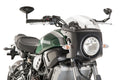 Puig Retro semi fairing matt black semi fairing with a Clear screen fitted to Yamaha XSR 700 2016-2020