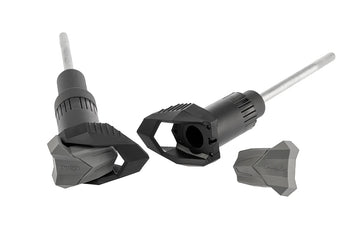 Puig R19 Frame Sliders for Kawasaki Ninja 650 2017-2026 with grey rubber crash protectors and model-specific fitting kit