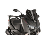 Puig V-Tech Line Sport Screens in Light Smoke for Yamaha X-Max 300 showing shape and aerodynamic profile