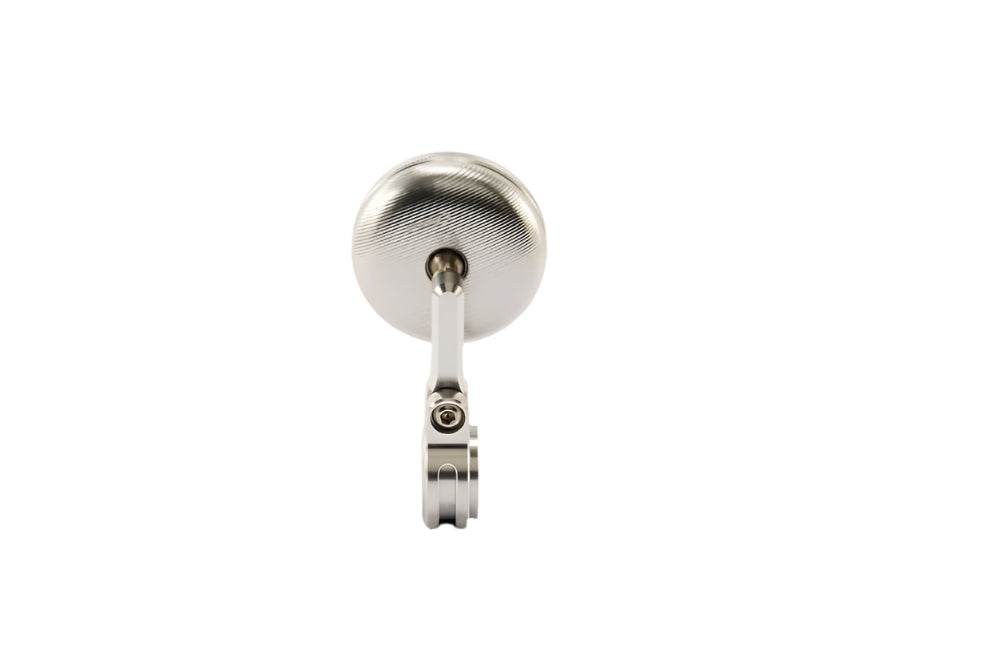 Puig Tracker Black / Silver Bar End Mirrors - Motorcycle Performance Store