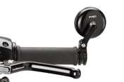 Puig Tracker Black / Silver Bar End Mirrors - Motorcycle Performance Store