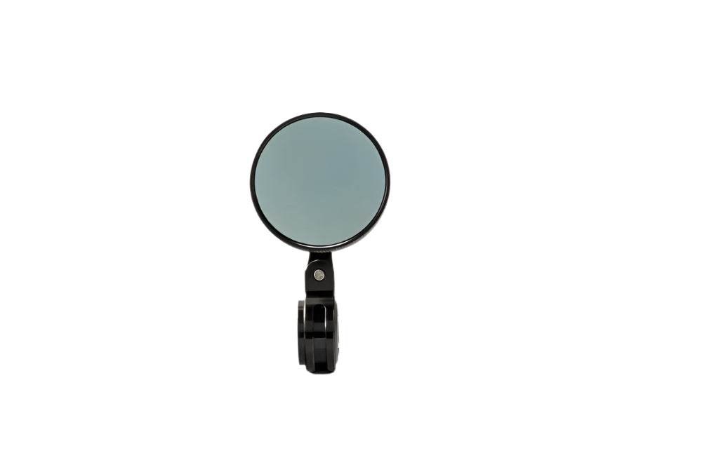 Puig Tracker Black / Silver Bar End Mirrors - Motorcycle Performance Store