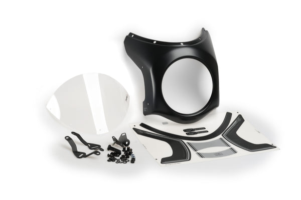 Puig retro semi fairing with coloured screen fitted to Triumph Street Twin 900 headlamp_7