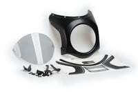 Puig retro semi fairing with coloured screen fitted to Triumph Street Twin 900 headlamp