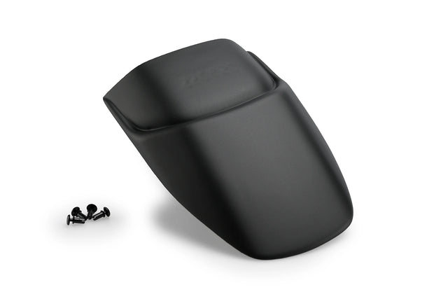 Puig Front Fender Extender for KTM Duke 125 2017-23 in Black ABS, with adhesive pads and optional securing rivets