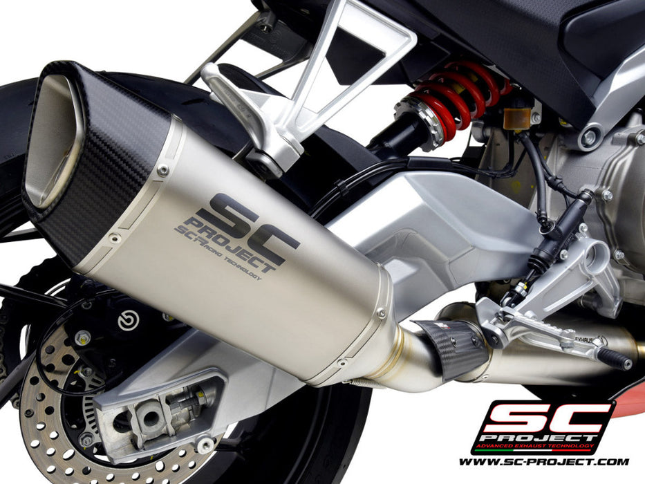 SC Project SC1-R Titanium Exhaust System APRILIA RS660 2020-24 - Motorcycle Performance Store 