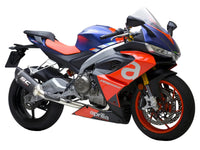 SC Project SC1-R carbon race exhaust system fitted to Aprilia RS660 2020–2024