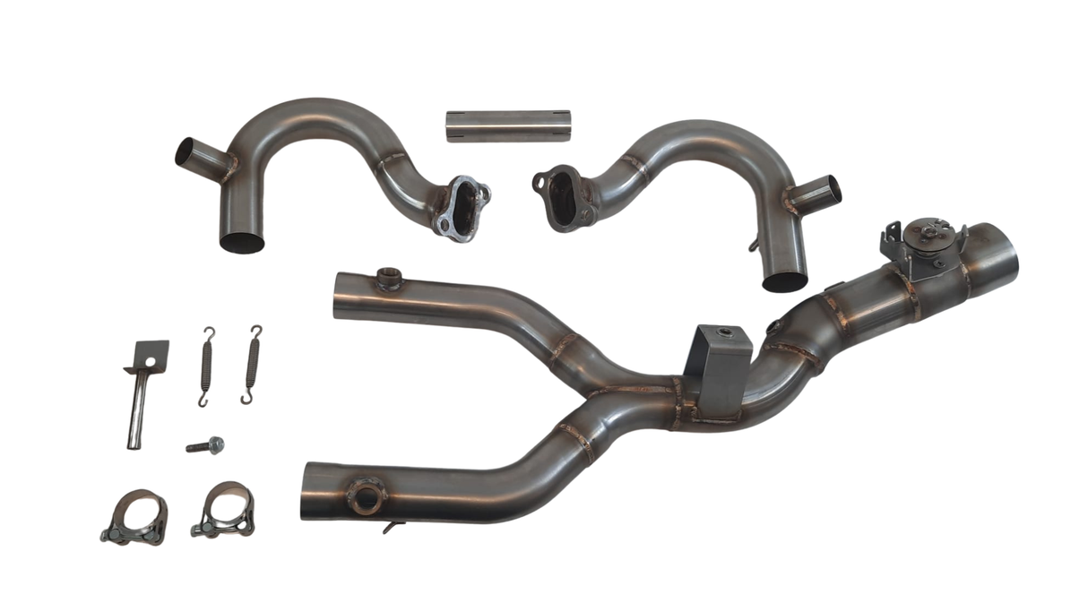 QD Modular No Kat Mid Pipe Kit BMW R1200GS 2015-18 image 4