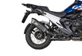 QD Tourance black titanium silencer with carbon fibre end caps for BMW R1300GS Euro 5 approved exhaust