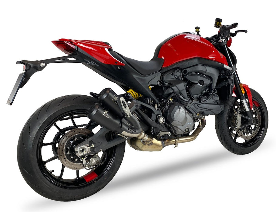 IXRACE MK2 Dual Black Silencers - Ducati Monster 937 2021-24