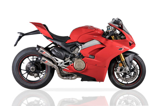 QD 3/4 Twin Titanium Full System Ducati Panigale V4 / R / S 2018-23 - Motorcycle Performance Store 