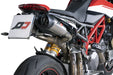QD Twin Titanium Underseat Silencers for the Ducati Hypermotard 950_1