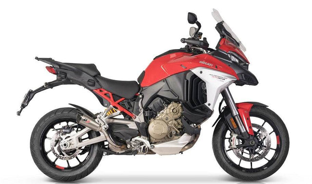 QD Gunshot Titanium Silencer Ducati Multistrada V4 / S 2021-24 - Motorcycle Performance Store