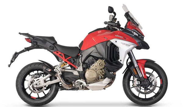 QD Gunshot Titanium Silencer Ducati Multistrada V4 / S 2021-24 - Motorcycle Performance Store