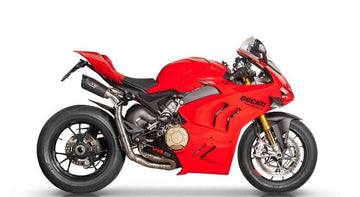 QD Black Underseat Exhaust System Ducati Panigale V4 / S 2022-24 - Motorcycle Performance Store