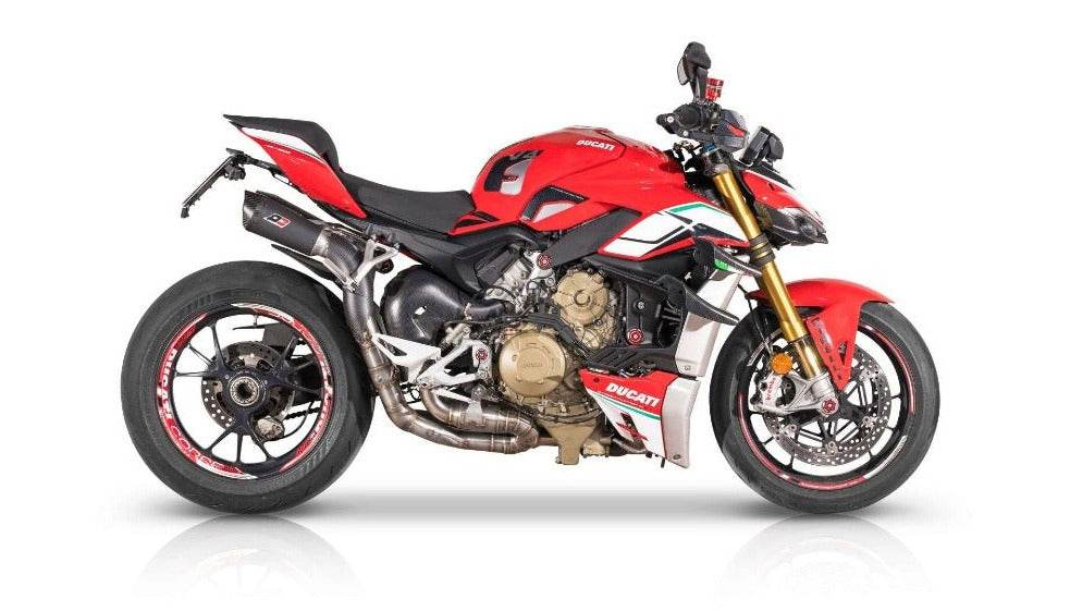 QD Black Underseat Exhaust System Ducati Streetfighter V4 / S 2021-24 - Motorcycle Performance Store