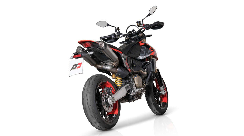 QD Black Titanium Underseat Exhaust Ducati Hypermotard 698_3