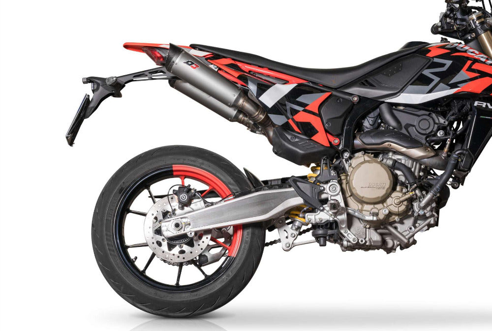 QD Black Titanium Underseat Exhaust Ducati Hypermotard 698_2