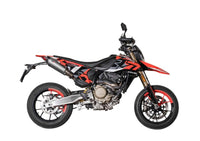 QD twin titanium Tri Cone underseat silencers for Ducati Hypermotard 698 Euro 5+ exhaust system 2024-2026