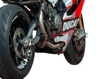 QD stainless steel decat pipe fitted to Ducati Panigale V2 2025 exhaust system
