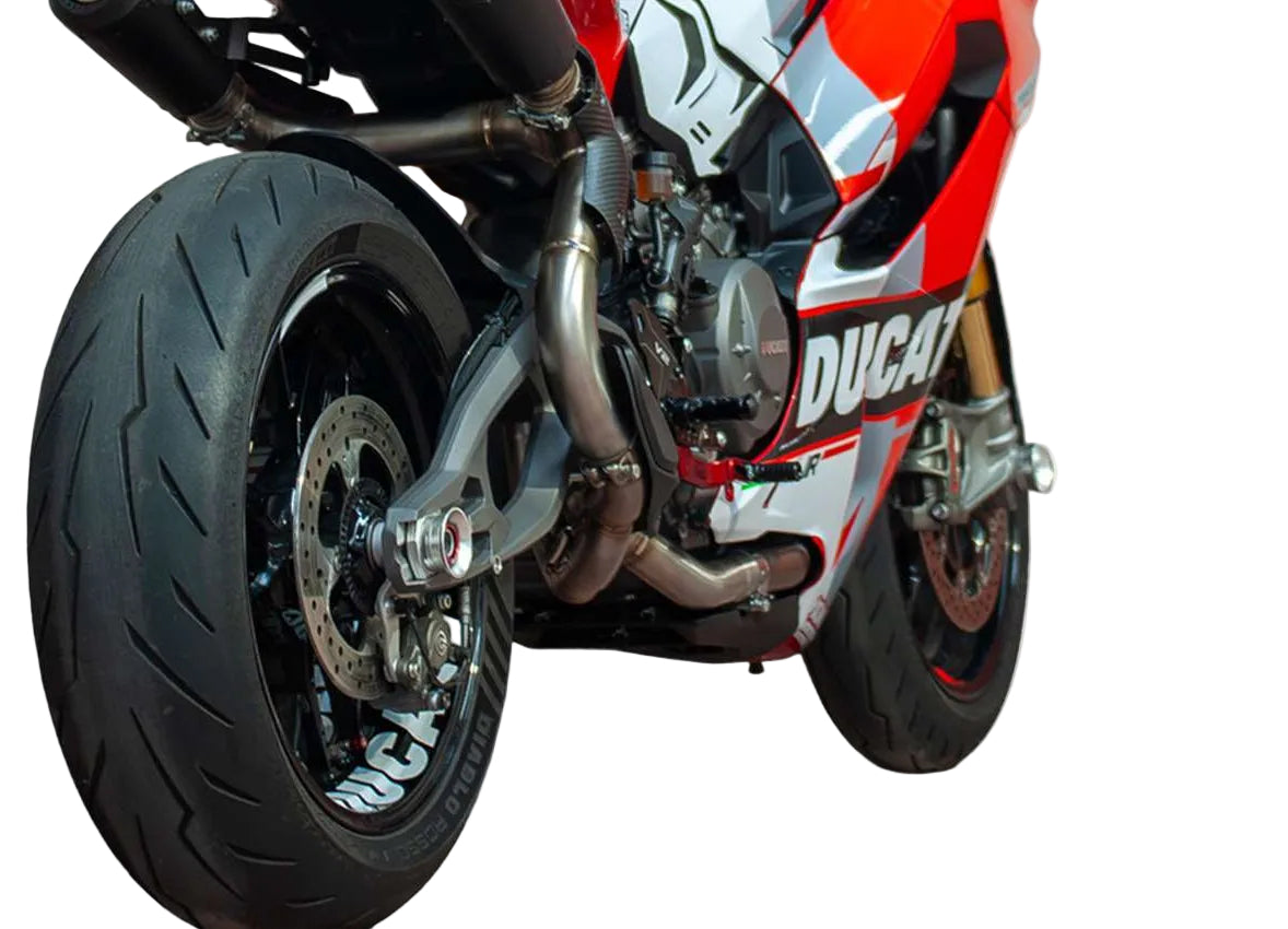 QD Stainless Steel decat pipe for the Ducati Streetfighter V2 2025 Steel_2