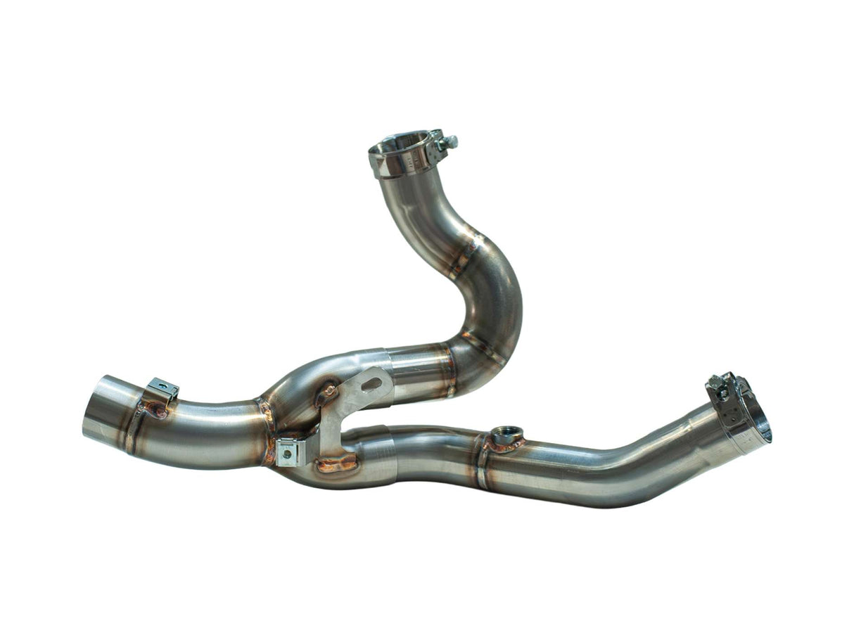 QD Stainless Steel decat pipe for the Ducati Streetfighter V2 2025 Steel