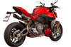 QD Dark Matter Twin Underseat Silencers Ducati Streetfighter V2 2025