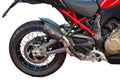 QD Dark Matter Titanium Gunshot Silencer for the Ducati Multistrada V4 (S) (2025-26). Available at Motorcycle Performance Store.