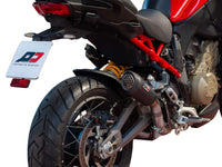 QD Dark Matter Titanium Gunshot Silencer for the Ducati Multistrada V4 (S) (2025-26). Available at Motorcycle Performance Store.