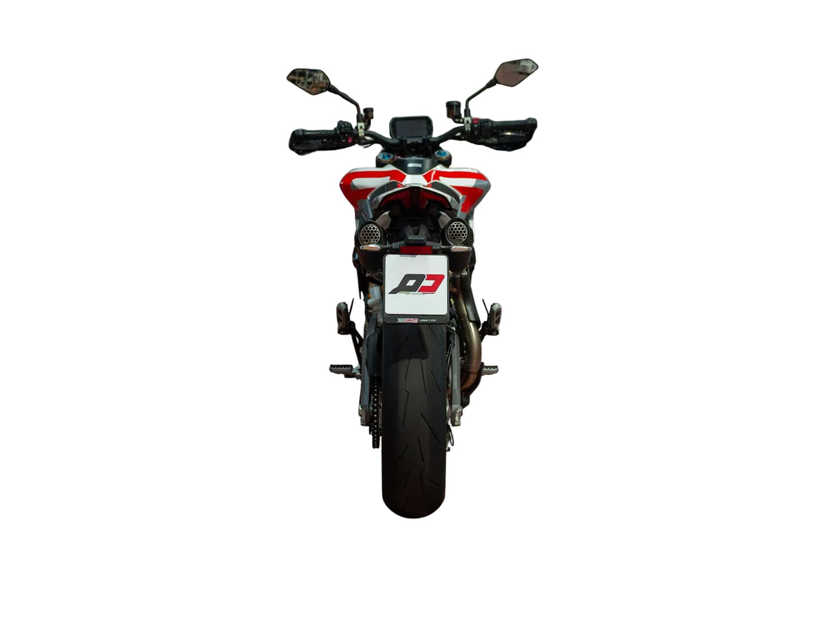 QD Gunshot Dark Matter Underseat Slip on Exhaust | Ducati Hypermotard V2 2026 image 2