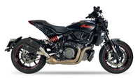 Ixrace M2 Black Twin Silencers Indian FTR 1200 / S 2022-23 - Motorcycle Performance Store
