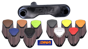 DNA Stage 3 Dual Air filter Kit for the Honda Monkey Bike 125 (2018-21). Available at Motorcycle Performance Store.