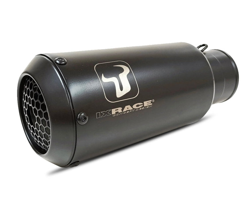 Ixrace MK2 Black Silencer Kawasaki ZX-4R 2023-24 - Motorcycle Performance Store 