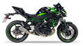 Ixrace Mk2 Inox Exhaust System installed on a Kawasaki Z650 2023 to 2025