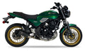Ixrace MK2 Black Exhaust System installed on a Kawasaki Z650 RS 2024-25