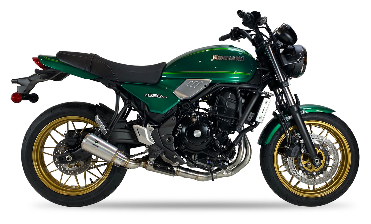 Ixrace MK2 Inox Exhaust System Installed on a Kawasaki Z650 RS 2024-2025