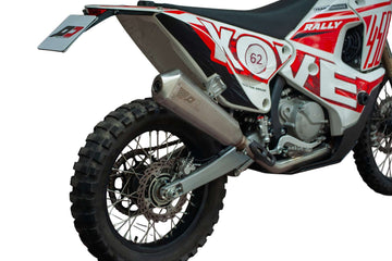 QD X-Treme racing half exhaust system with stainless steel silencer for Kove 450 Rally and Rally X_1