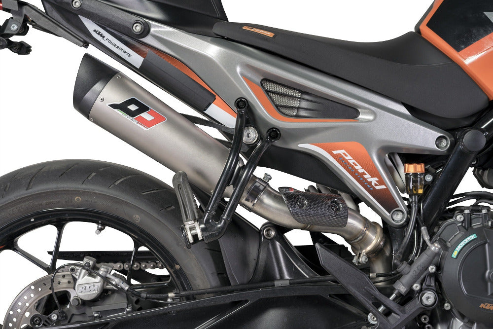 QD Tricone Titanium Silencer - KTM Duke 790 2018-20 - Motorcycle Performance Store 